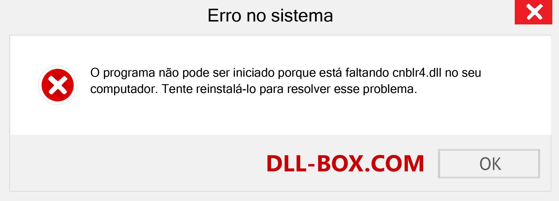 Arquivo cnblr4.dll ausente ?. Download para Windows 7, 8, 10 - Correção de erro ausente cnblr4 dll no Windows, fotos, imagens
